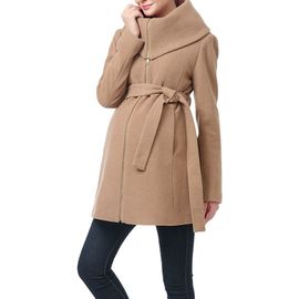Kimi & Kai Kimi & Kai Kimi and Kai Mia High Collar Wool Blend Maternity Coat