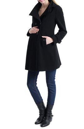 Kimi & Kai Kimi & Kai Kimi and Kai Penelope Wool Blend Maternity Trench Coat