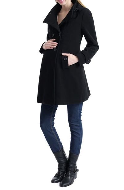 Kimi & Kai Kimi & Kai Kimi and Kai Penelope Wool Blend Maternity Trench Coat