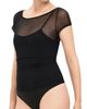 Kimi & Kai Kimi & Kai Sheer Mesh Short Sleeve Bodysuit Top - 2