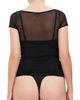 Kimi & Kai Kimi & Kai Sheer Mesh Short Sleeve Bodysuit Top - 3