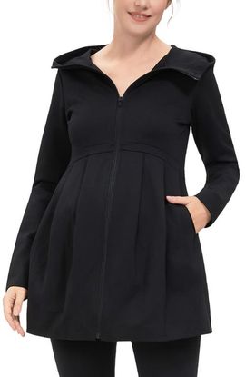 Kimi & Kai Kimi & Kai Sophia Maternity Fit & Flare Hooded Jacket