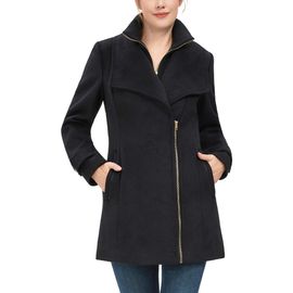 Kimi & Kai Kimi & Kai Women's Kinsley Wool Blend Zip Front Walking Coat