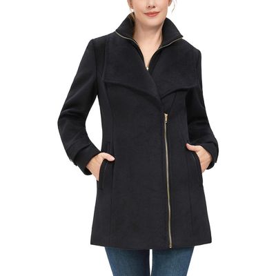 Kimi & Kai Kimi & Kai Women's Kinsley Wool Blend Zip Front Walking Coat