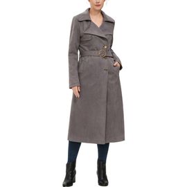 Kimi & Kai Kimi & Kai Women's Natalia Faux Suede Trench Coat