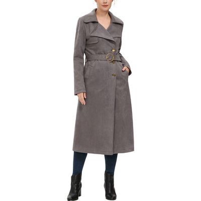 Kimi & Kai Kimi & Kai Women's Natalia Faux Suede Trench Coat