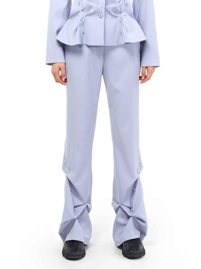 KIMZISU DOZI - Beaded Slim Trousers _ Sky Blue