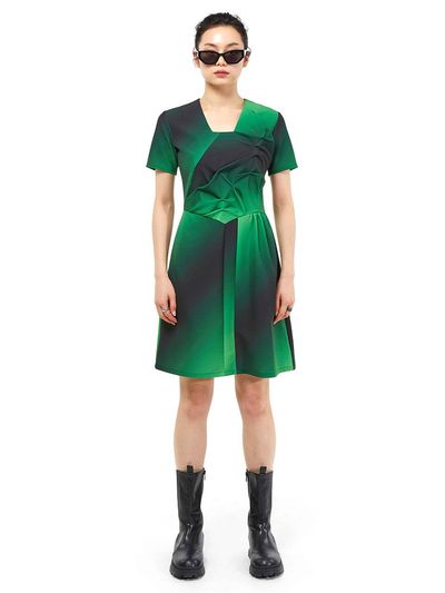 KIMZISU DOZI - Gradient Dress _ Green