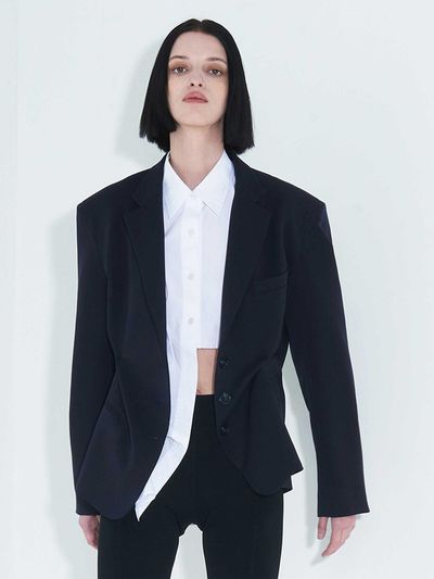 KIMZISU DOZI - Pinched Tailored Jacket _ Dark Navy