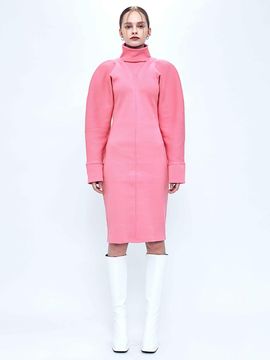 KIMZISU Draped Rib Dress _ Pink