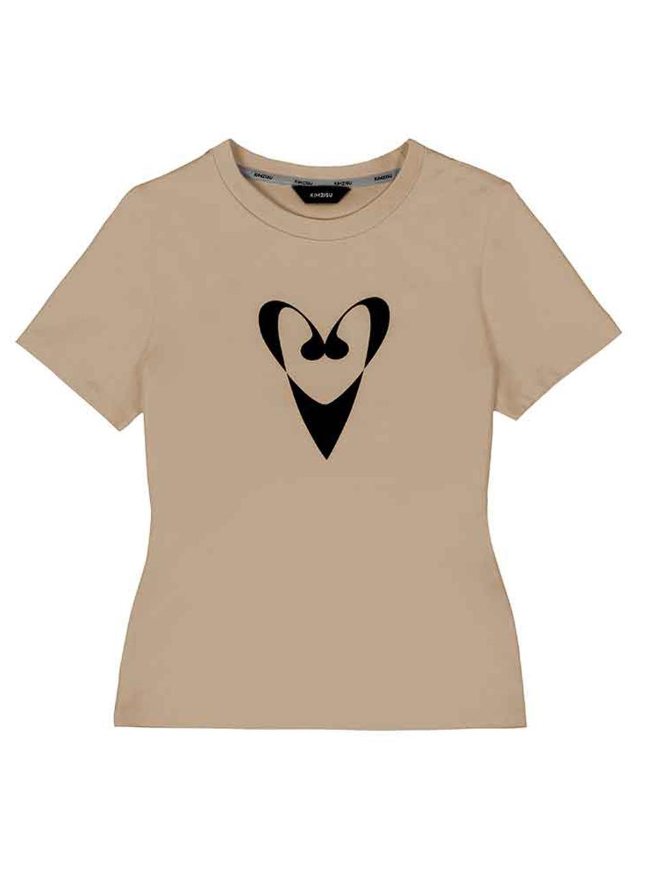 KIMZISU Heart Univers T-Shirt _ Beige