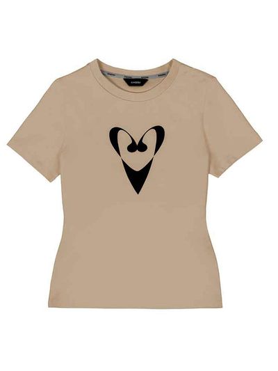 KIMZISU Heart Univers T-Shirt _ Beige