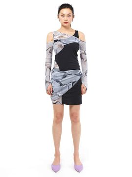 KIMZISU In&Out 3D Printed Dress _ Black
