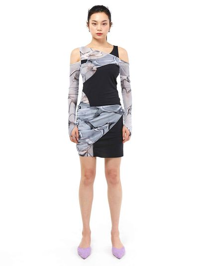 KIMZISU In&Out 3D Printed Dress _ Black
