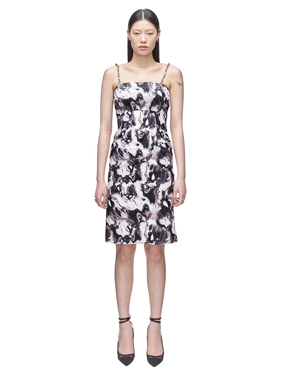 KIMZISU Marble Tailored Dress _ Black