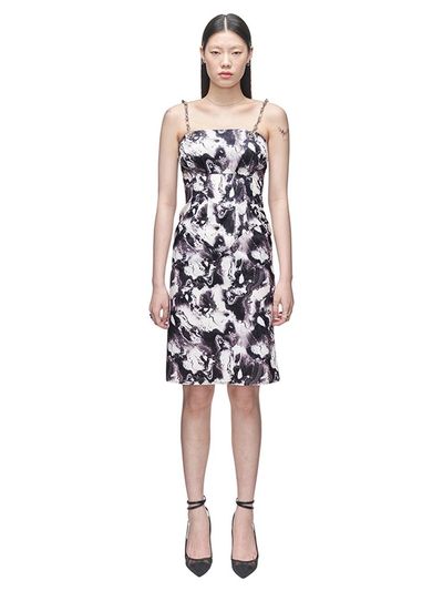 KIMZISU Marble Tailored Dress _ Black