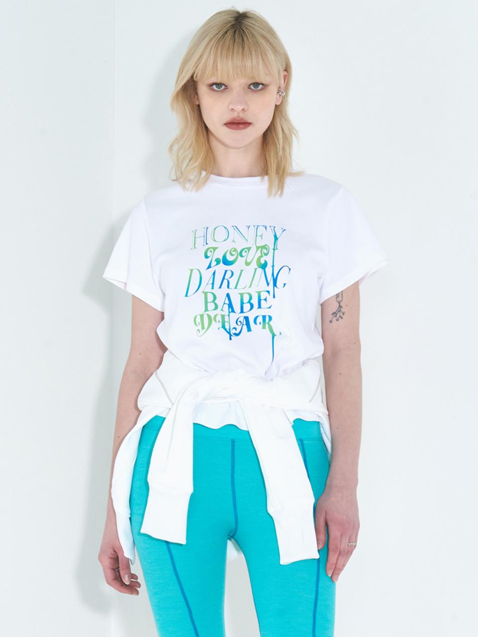 KIMZISU Summer Lovers Dripping T-Shirt _ White
