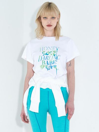 KIMZISU Summer Lovers Dripping T-Shirt _ White