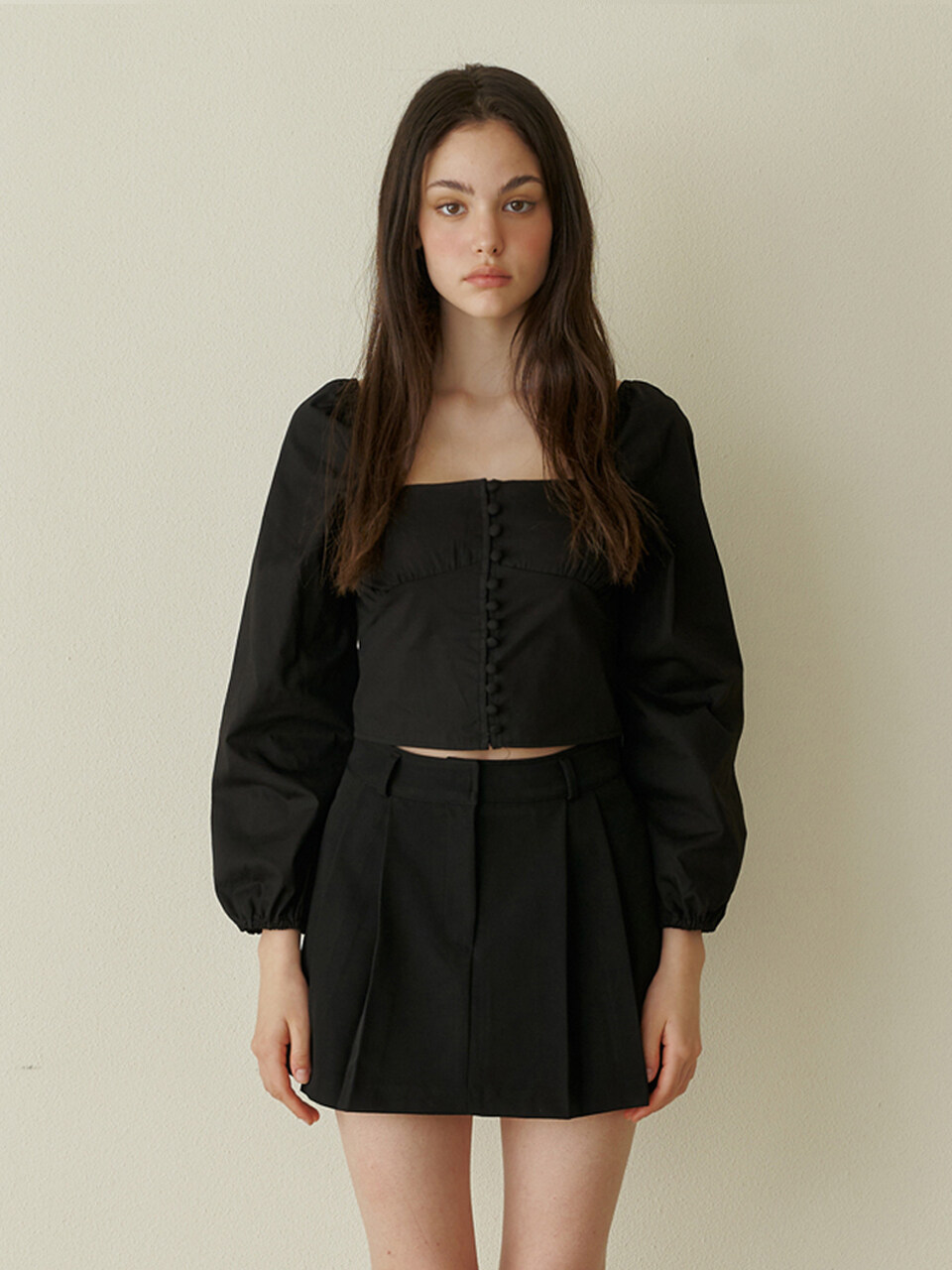 KINDABABY Baby Long Sleeve Blouse - Black