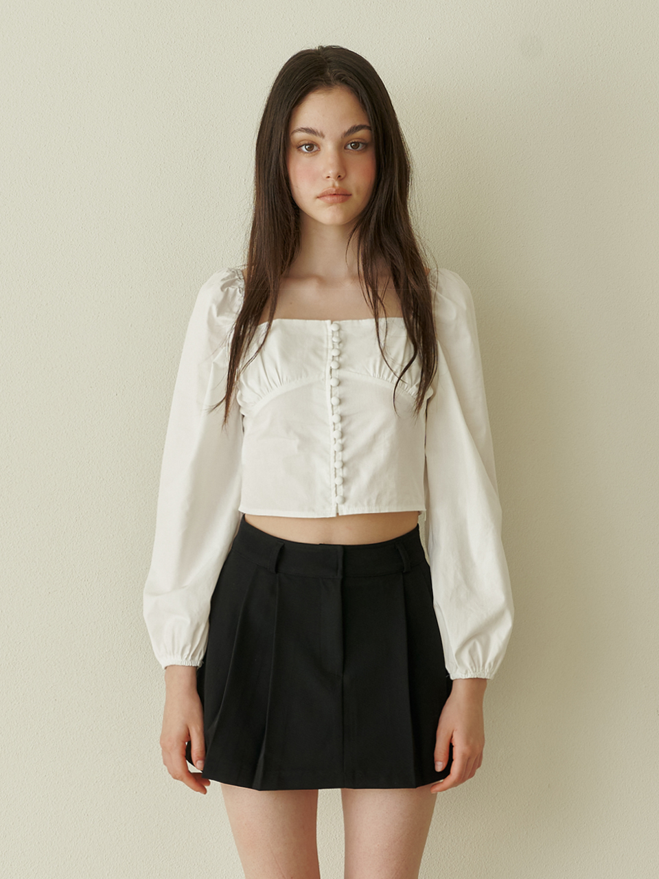 KINDABABY Baby Long Sleeve Blouse - White