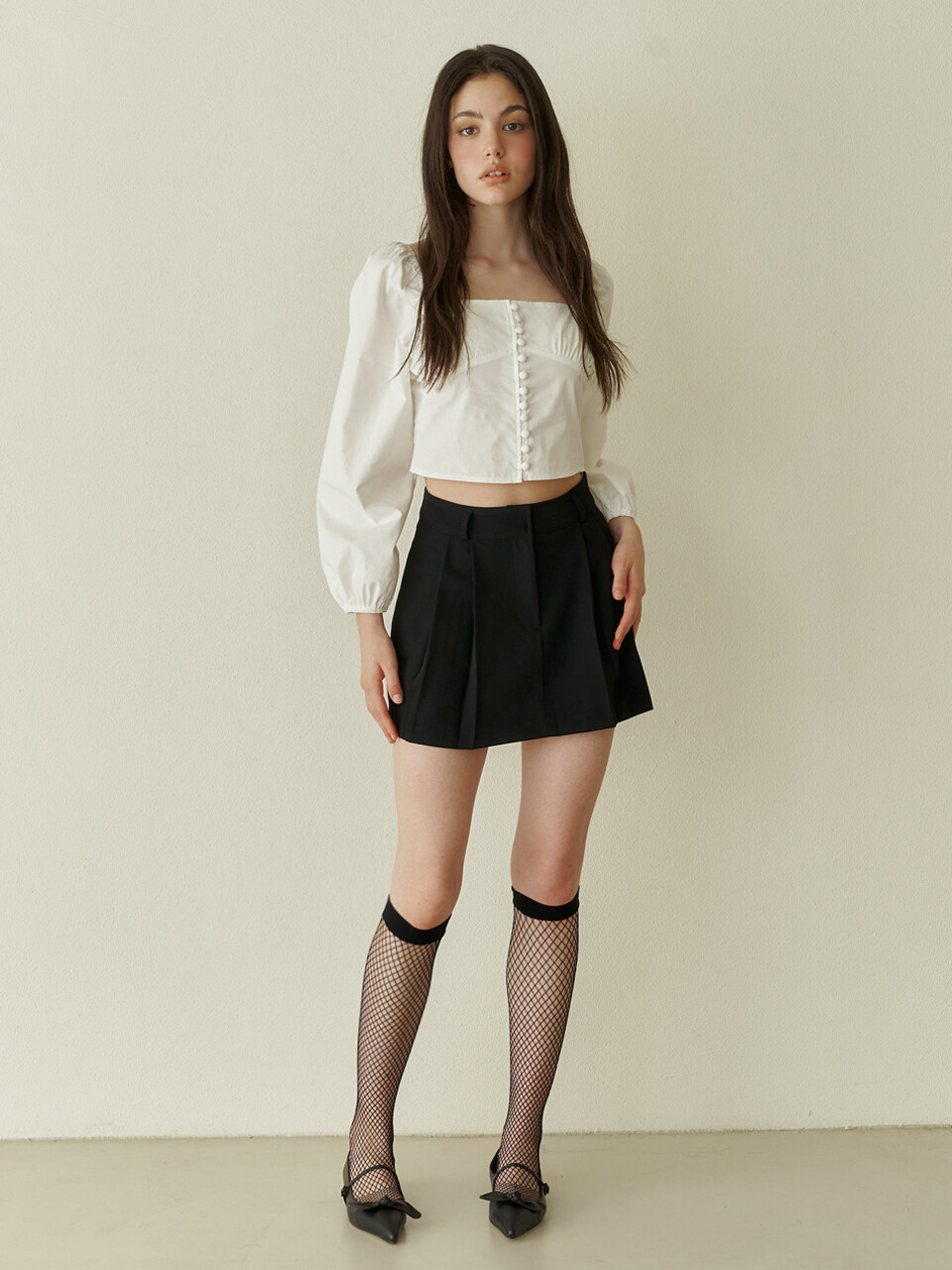 KINDABABY Baby Pleated Skirt- Black