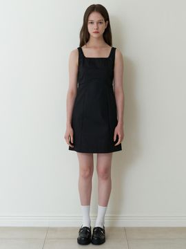 KINDABABY Basic Tension Mini Dress_Black