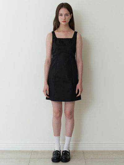KINDABABY Basic Tension Mini Dress_Black