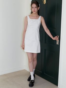 KINDABABY Basic Tension Mini Dress_Off White