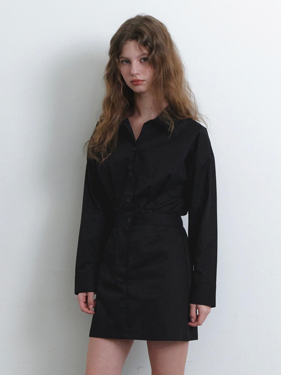 KINDABABY classic trench dress - black
