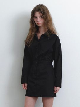 KINDABABY classic trench dress - black