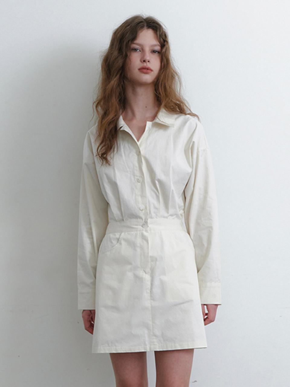 KINDABABY classic trench dress_Light Beige