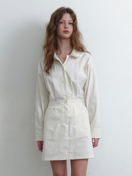 KINDABABY classic trench dress_Light Beige
