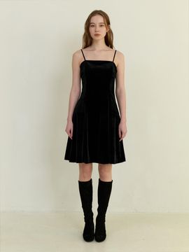 KINDABABY classic velvet slip mini dress