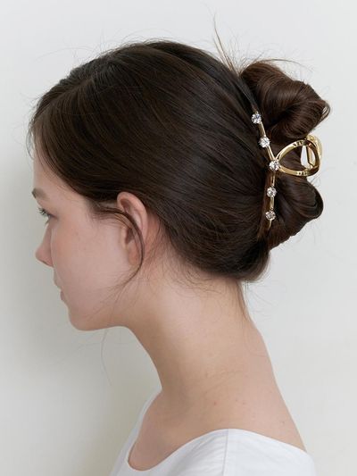 KINDABABY Crystal Metal Claw_Glossy Silver Gold