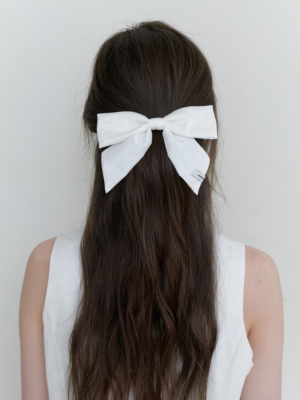 KINDABABY French Calla Ribbon Pin_Off White