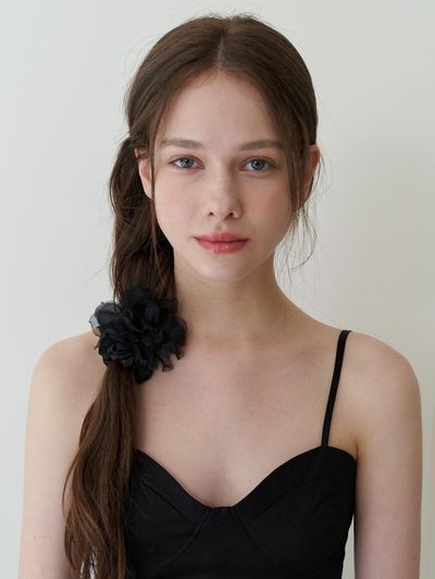 KINDABABY organdy rosy scrunch - black