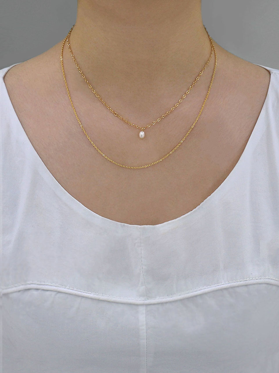 KINDABABY Romantic double chain necklace