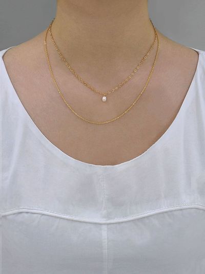 KINDABABY Romantic double chain necklace