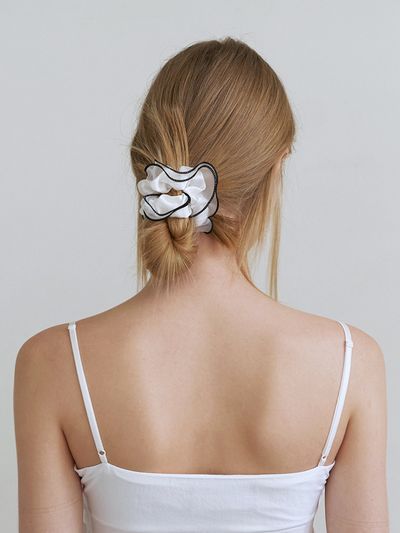 KINDABABY Romantic Mesh Lace Scrunch_White