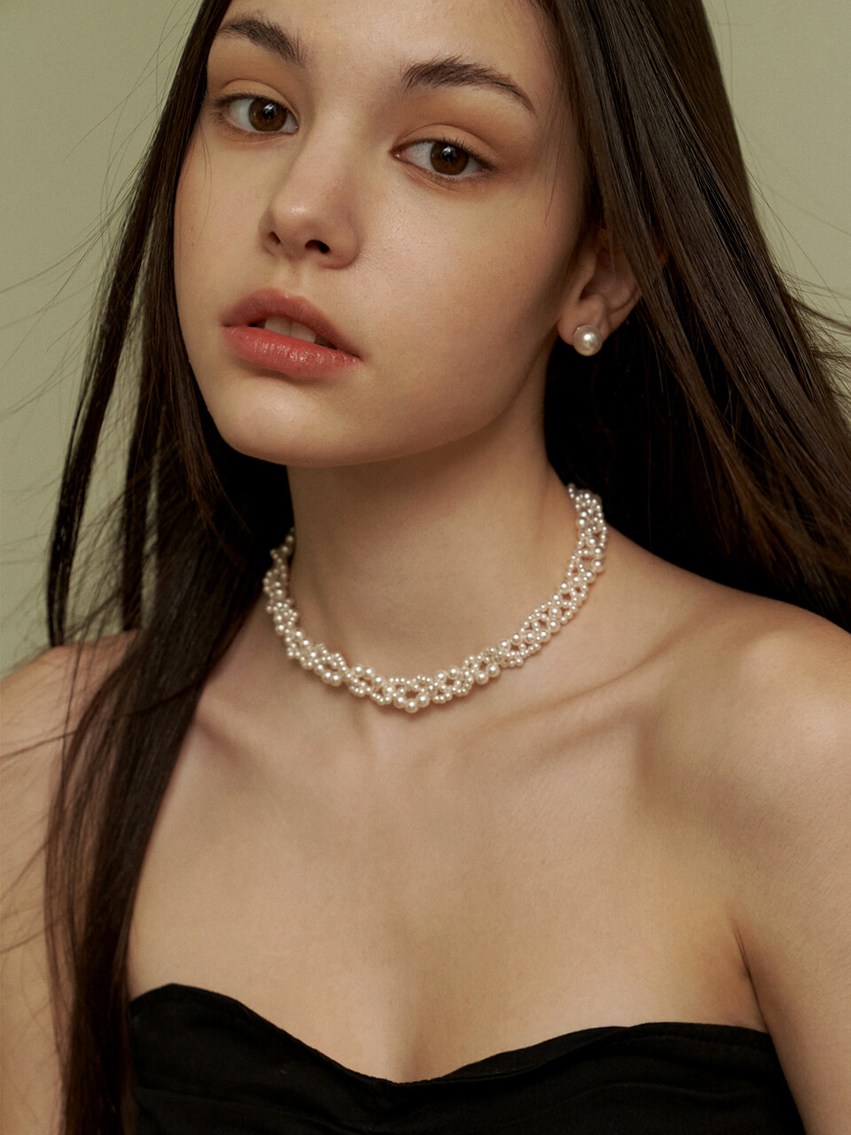 KINDABABY Romantic twisted swa pearl necklace