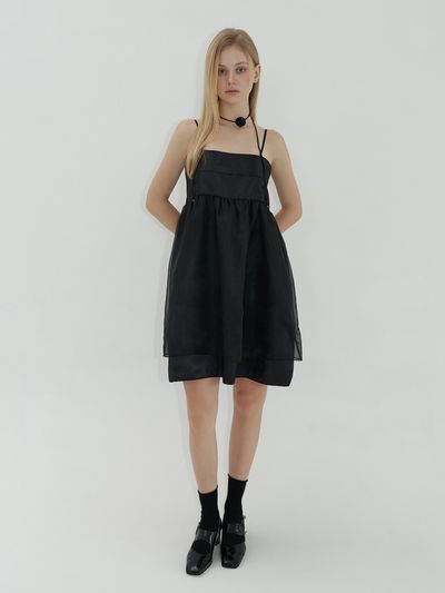 KINDABABY Satin Organza Layered Dress
