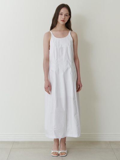 KINDABABY Semi Halter Long Dress_White