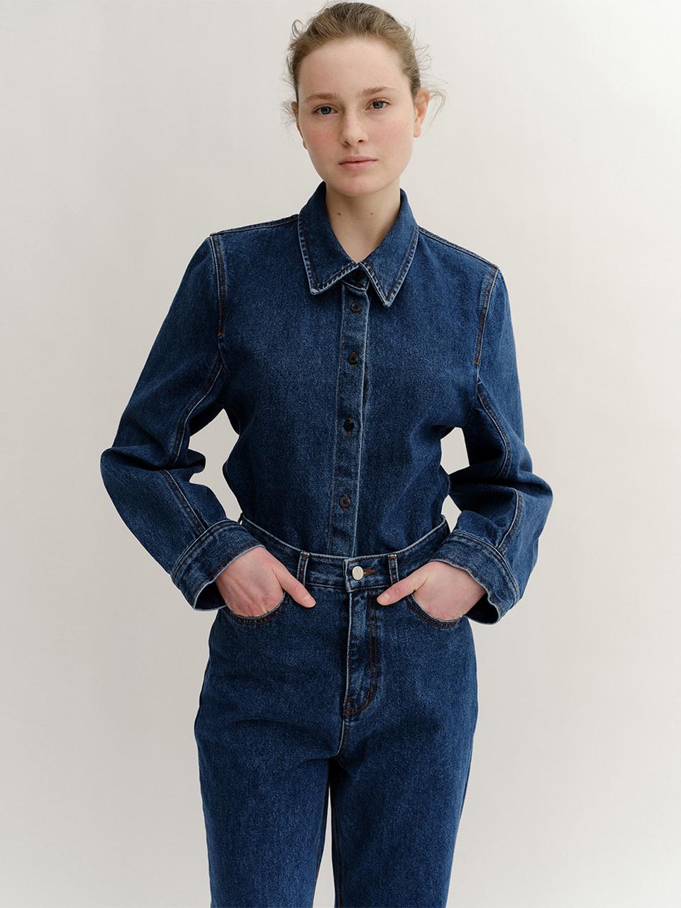 KINDERSALMON Ceres Blue Denim Shirt_Blue