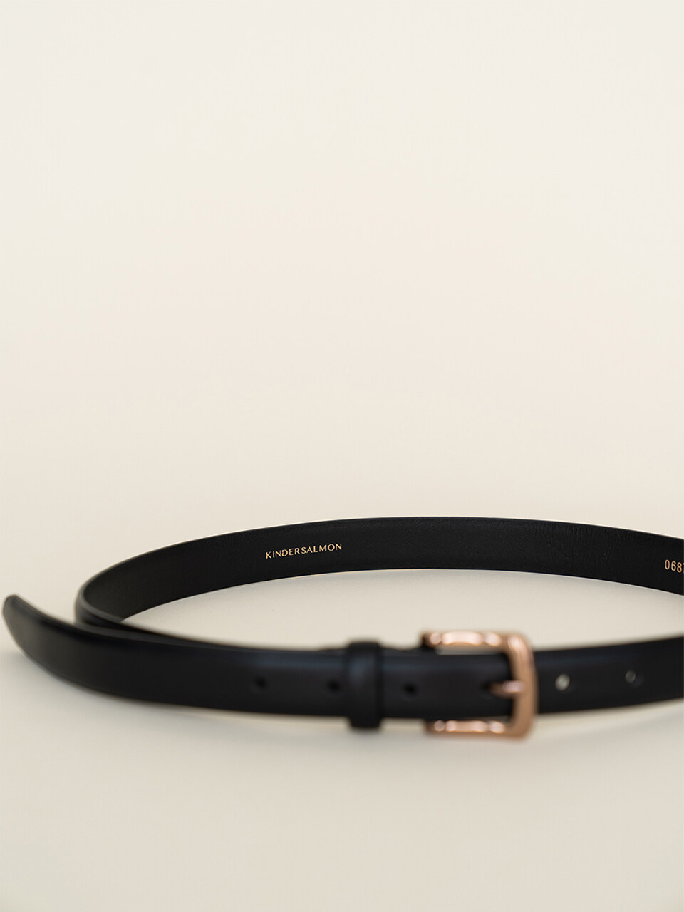 KINDERSALMON Classic Leather Belt Black