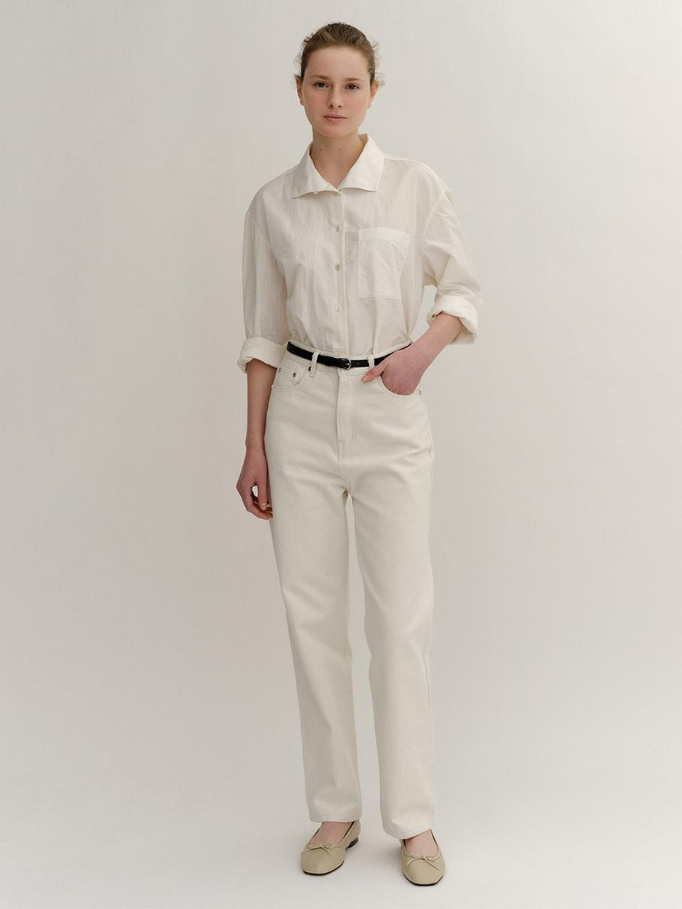 KINDERSALMON Despina Cotton Jeans_Off White
