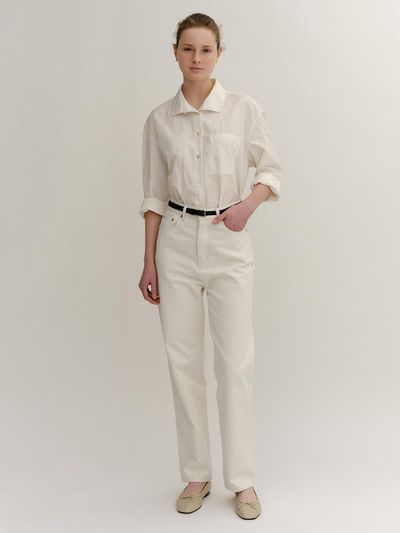 KINDERSALMON Despina Cotton Jeans_Off White