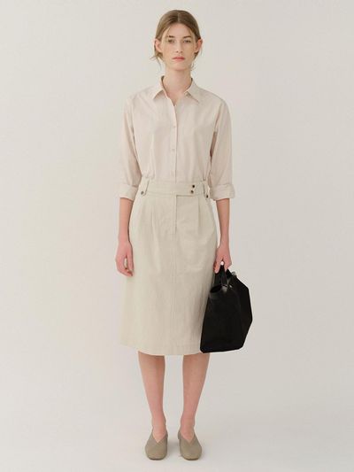 KINDERSALMON Fouette Cotton Skirt Beige
