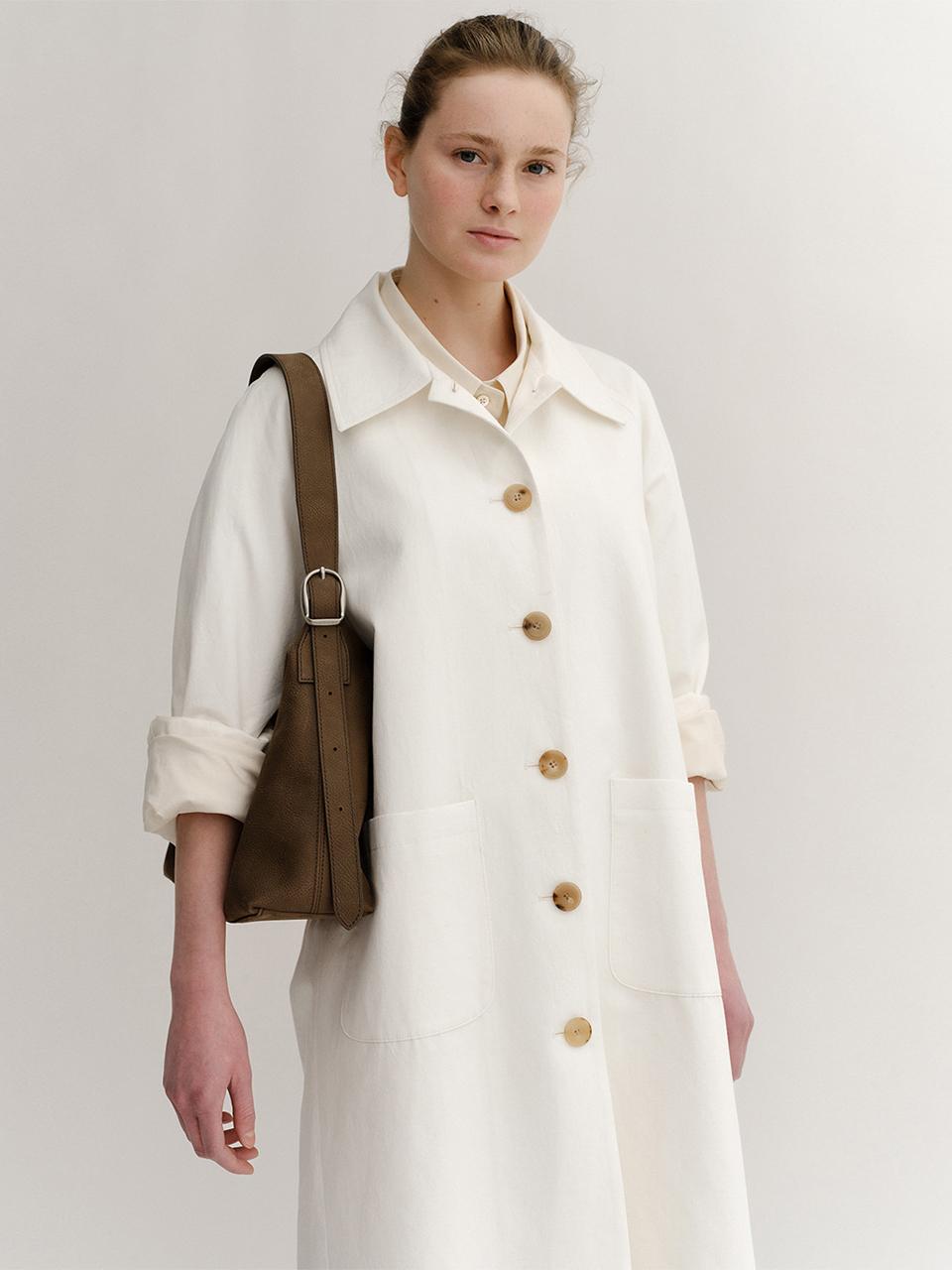 KINDERSALMON Haumea Linen Coat_Off White