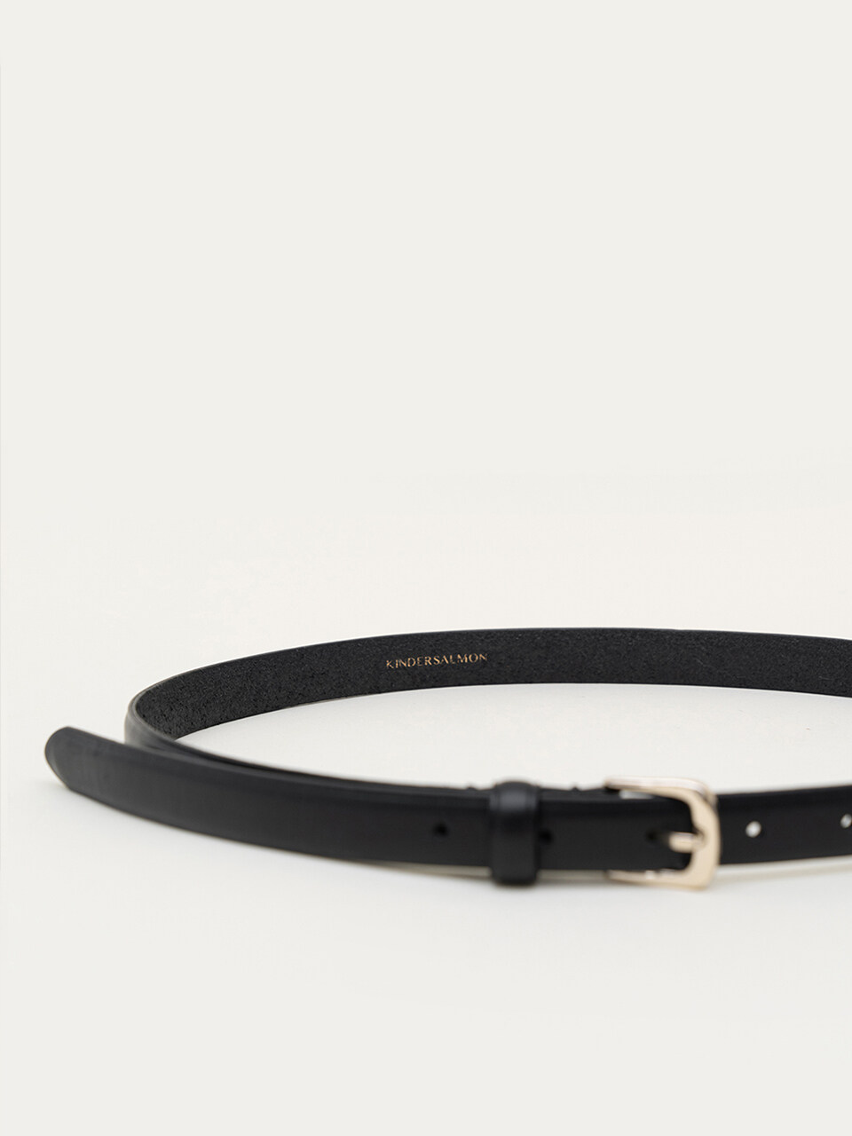 KINDERSALMON Leather Belt_Black