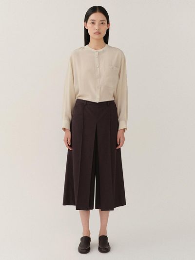 KINDERSALMON Passe Pleats Trouser Dark-Gray